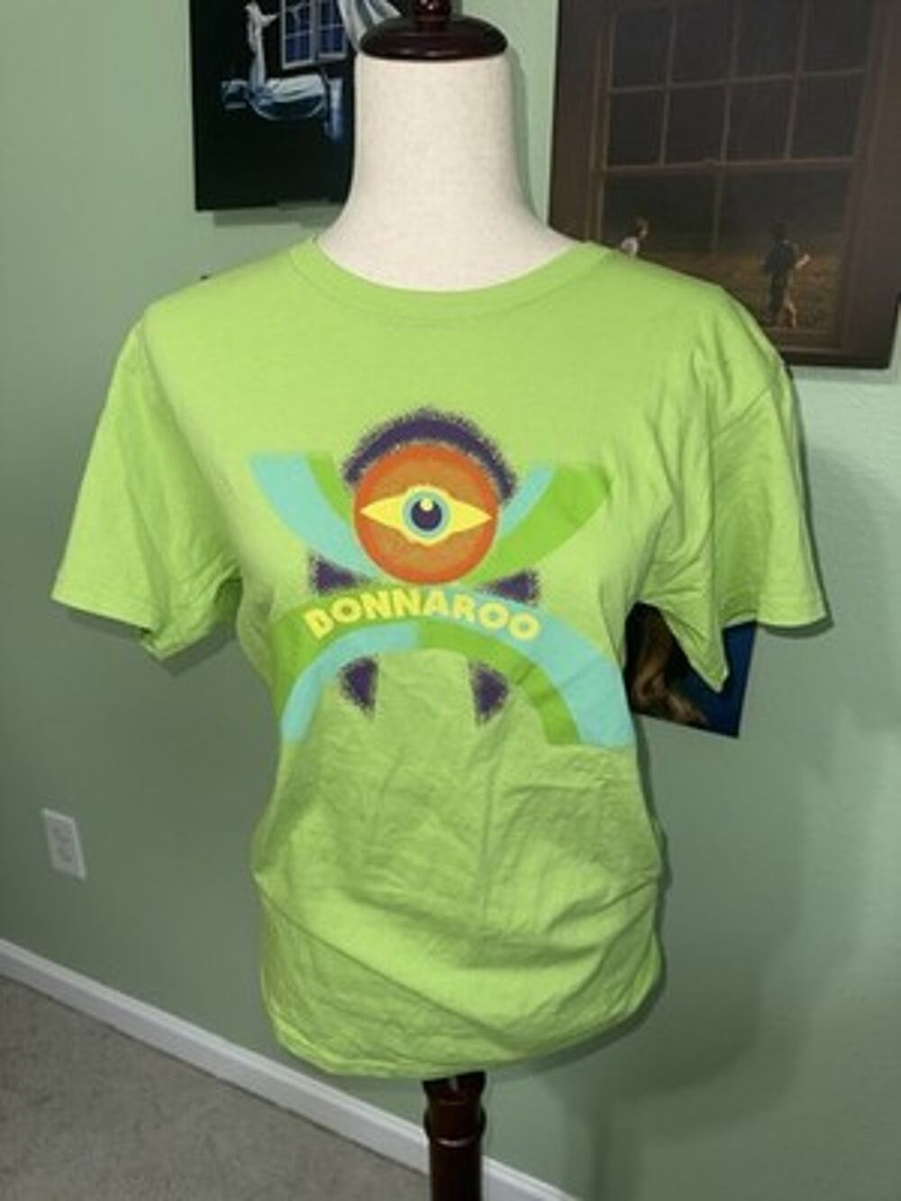 Bonnaroo Music Festival Graphic T Shirt Small Lime Green The C-Roo Crew Planet